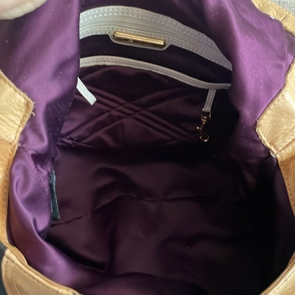 B. Makowsky Rockefeller Leather Satchel Black and Tan - Picture 12 of 15